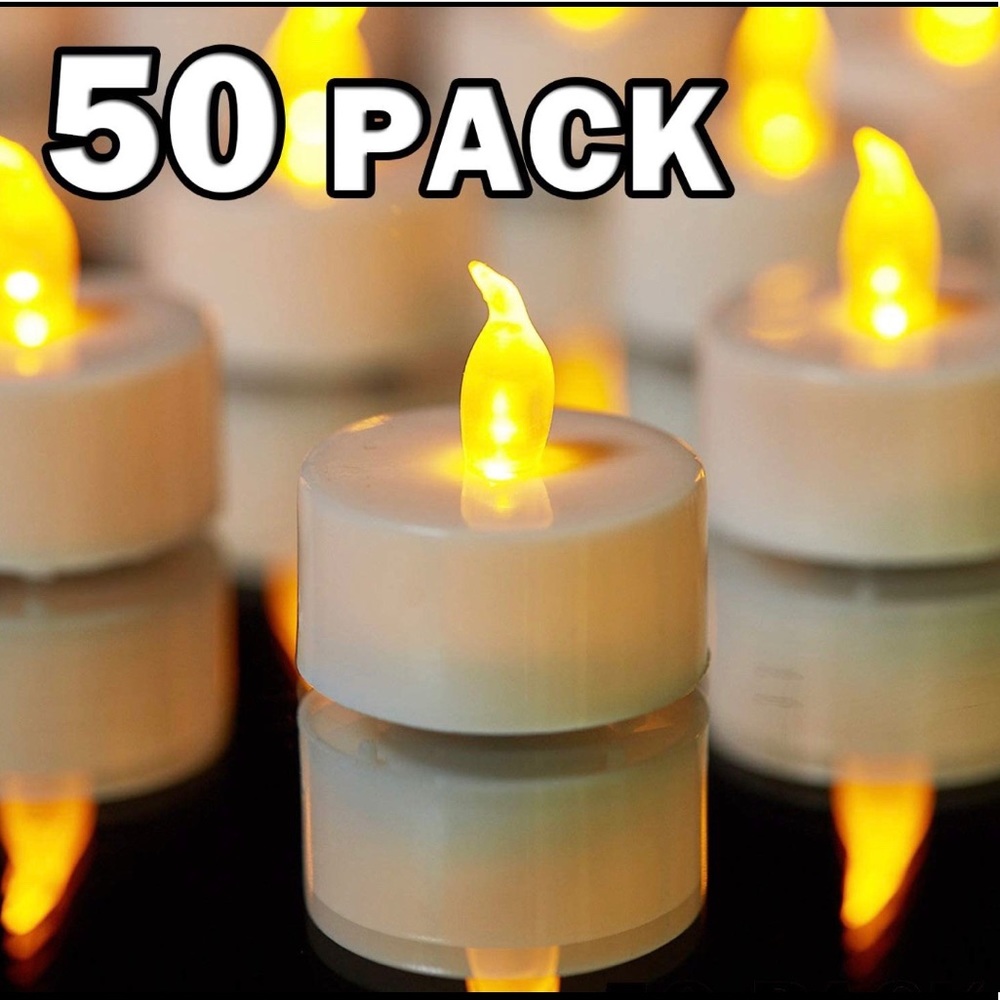 50 piece sets of battery operated LED tealight